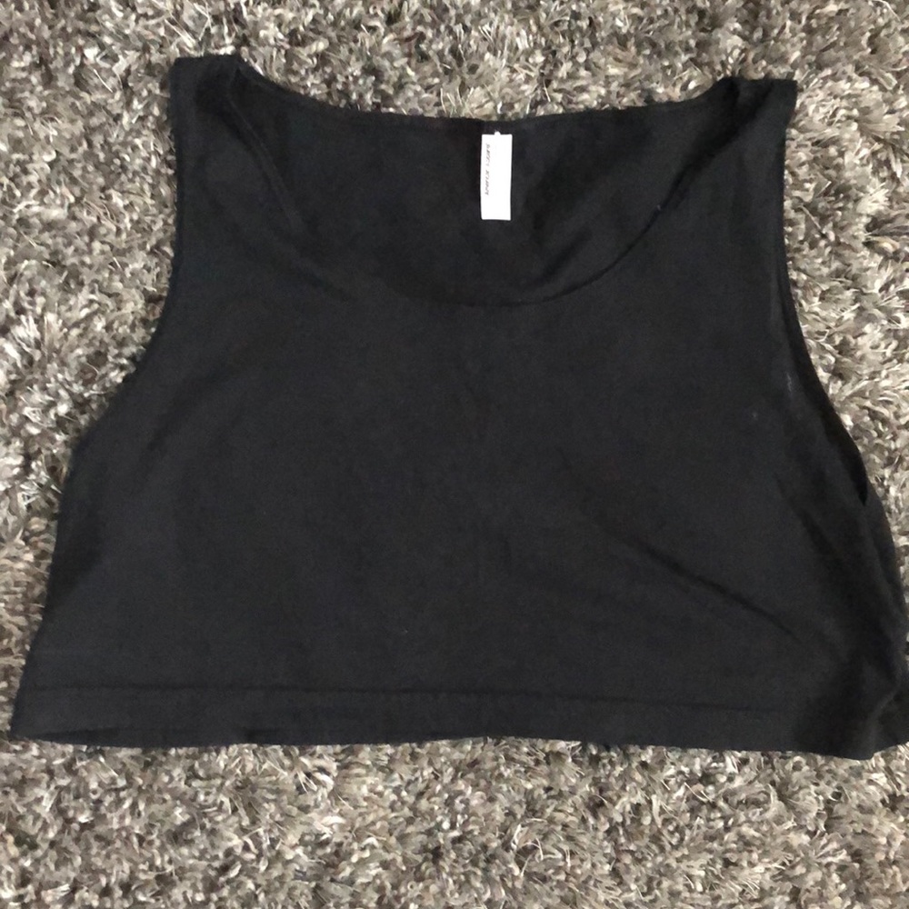 American apparel black tank